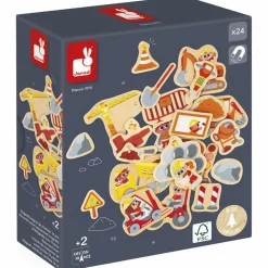 Magnets Engins de chantier (24 pièces)
