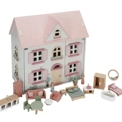 Maison de poupée moyenne en bois