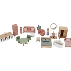 Maison de poupée moyenne en bois