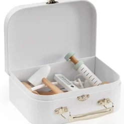 Mallette et accessoires de Docteur en bois blanc