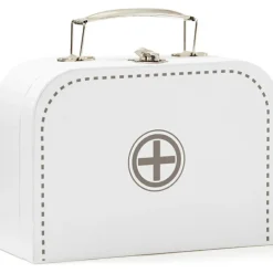 Mallette et accessoires de Docteur en bois blanc