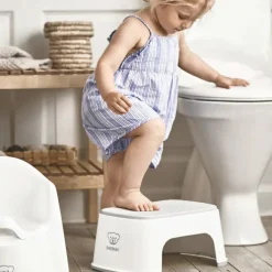 Marche pied Gris et blanc