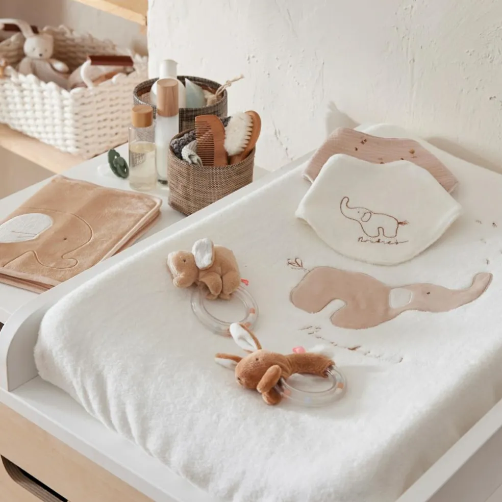 Matelas à langer Bali, Moka & Snow (45x67 cm)