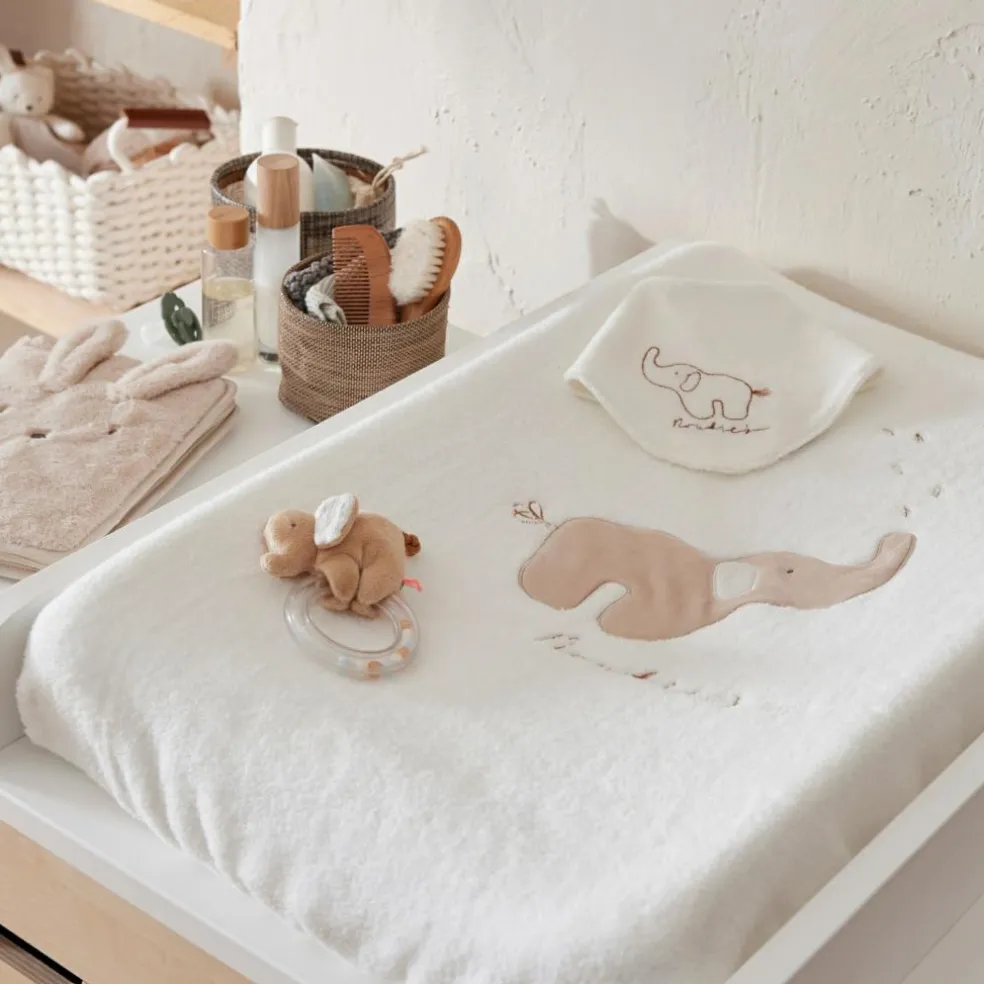 Matelas à langer Bali, Moka & Snow (45x67 cm)