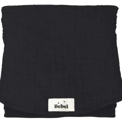 Matelas à langer effet lin noir réglisse