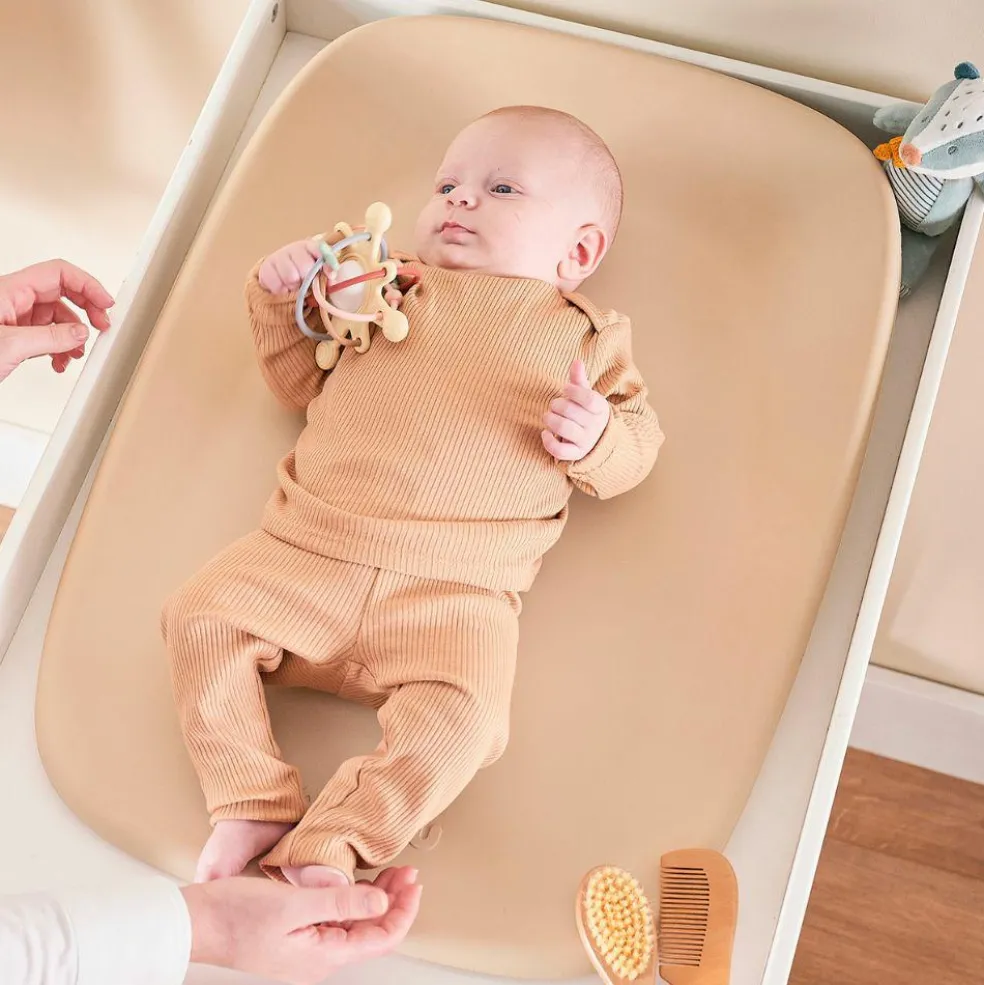 Matelas à langer en mousse Softy beige (70 x 50 cm)