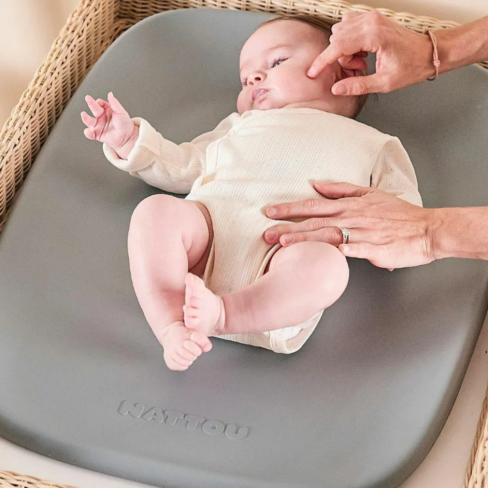 Matelas à langer en mousse Softy gris (70 x 50 cm)