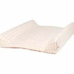 Matelas à langer Stories Édition limitée Powder mauve grid