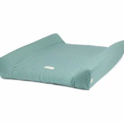 Matelas à langer Stories Édition limitée Teal cream grid