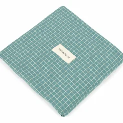 Matelas à langer Stories Édition limitée Teal cream grid