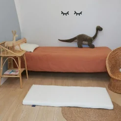 Matelas de voyage en coton bio écru Organic Coton (60 x 120 cm)