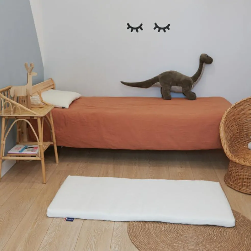 Matelas de voyage en coton bio écru Organic Coton (60 x 120 cm)