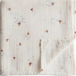 Maxi lange en coton bio Boats (120 x 120 cm)