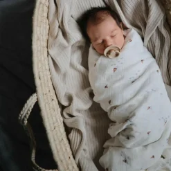 Maxi lange en coton bio Boats (120 x 120 cm)