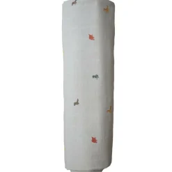 Maxi lange en coton bio Dinosaure (120 x 120 cm)