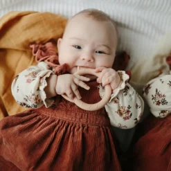 Maxi lange en coton bio Fall yellow (120 x 120 cm)