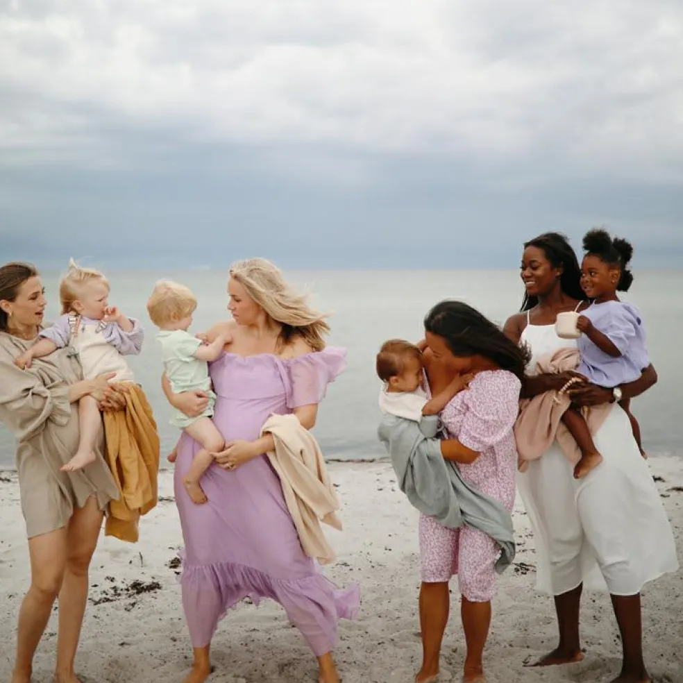 Maxi lange en coton bio Fall yellow (120 x 120 cm)