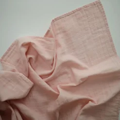 Maxi lange en coton bio Rose vanilla (120 x 120 cm)