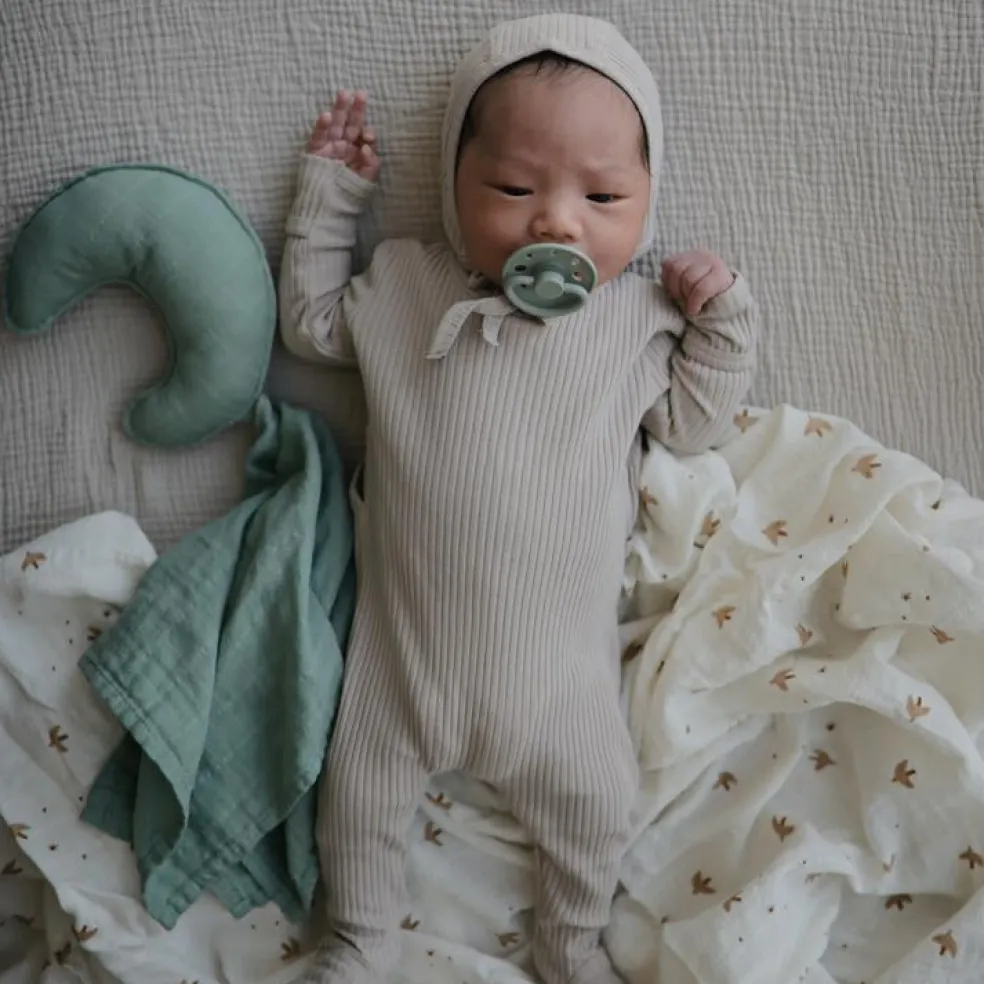 Maxi lange en coton bio Sparrows (120 x 120 cm)