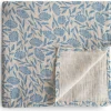 Maxi lange en coton Blue Flowers (120 x 120 cm)