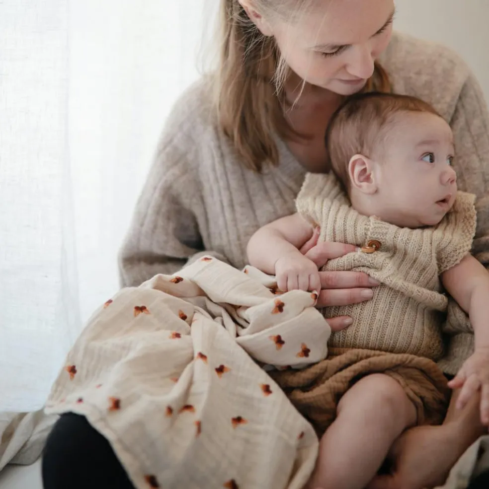 Maxi lange en coton Butterflies (120 x 120 cm)