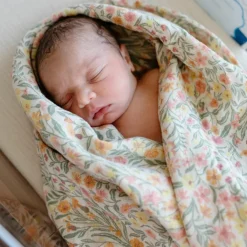 Maxi lange en coton Pastel Blooms (120 x 120 cm)