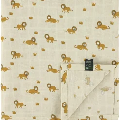 Maxi lange en mousseline Lively Lion (110 x 110 cm)