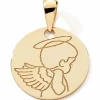 Médaille ronde Ange (or jaune 375°)