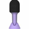 Microphone Bluethooth avec haut-parleur intégré Glitter pourpre