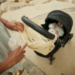 Mini organisateur de poussette Sorbet citron en coton irisé