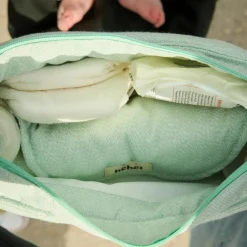 Mini organisateur de poussette Sorbet menthe en coton irisé