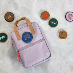 Mini Sac à dos carré Little Gang Mauve