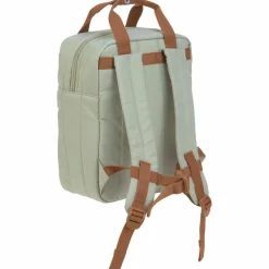 Mini sac à dos carré Little Gang khaki clair