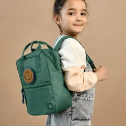 Mini Sac à dos carré Little Gang Vert foncé