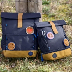 Mini sac à dos Rolltop Little Gang Bleu marine