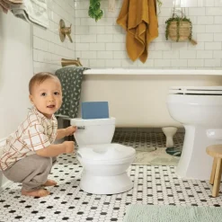 Mini toilette avec réducteur Blanc