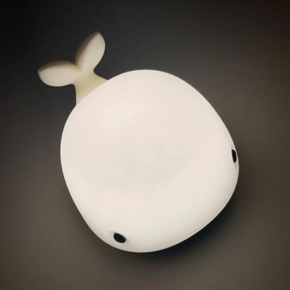 Mini veilleuse LED silicone Christian la baleine