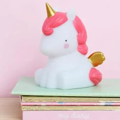 Mini veilleuse licorne or édition limitée (12 cm)