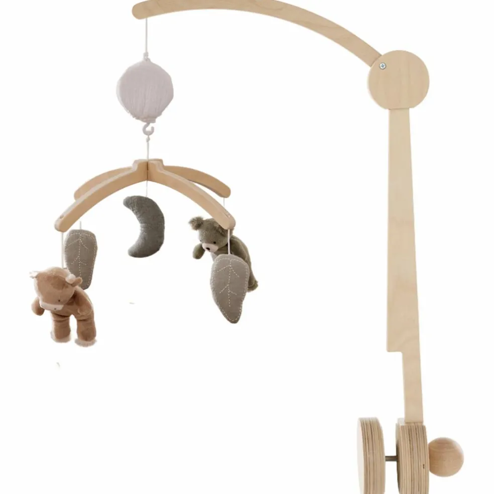 Mobile musical avec bras en bois Orso et Fluffy