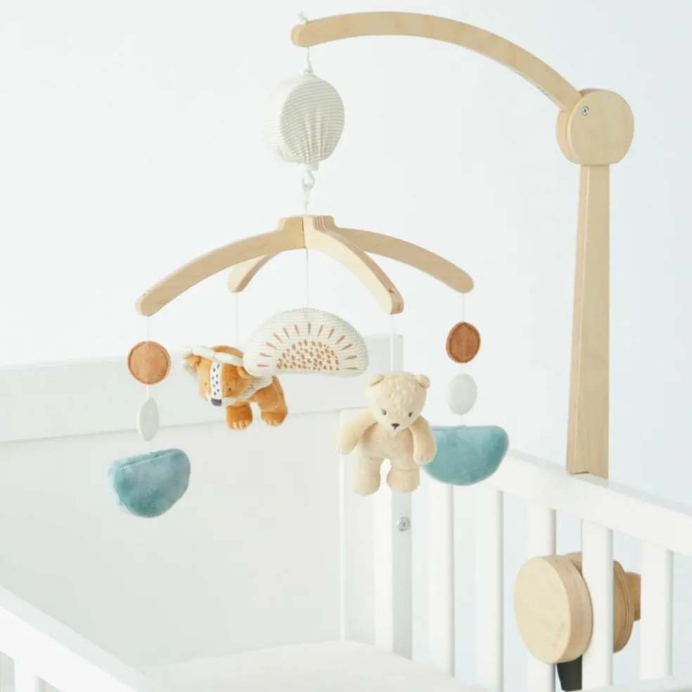 Mobile musical en bois Babou & Kendi