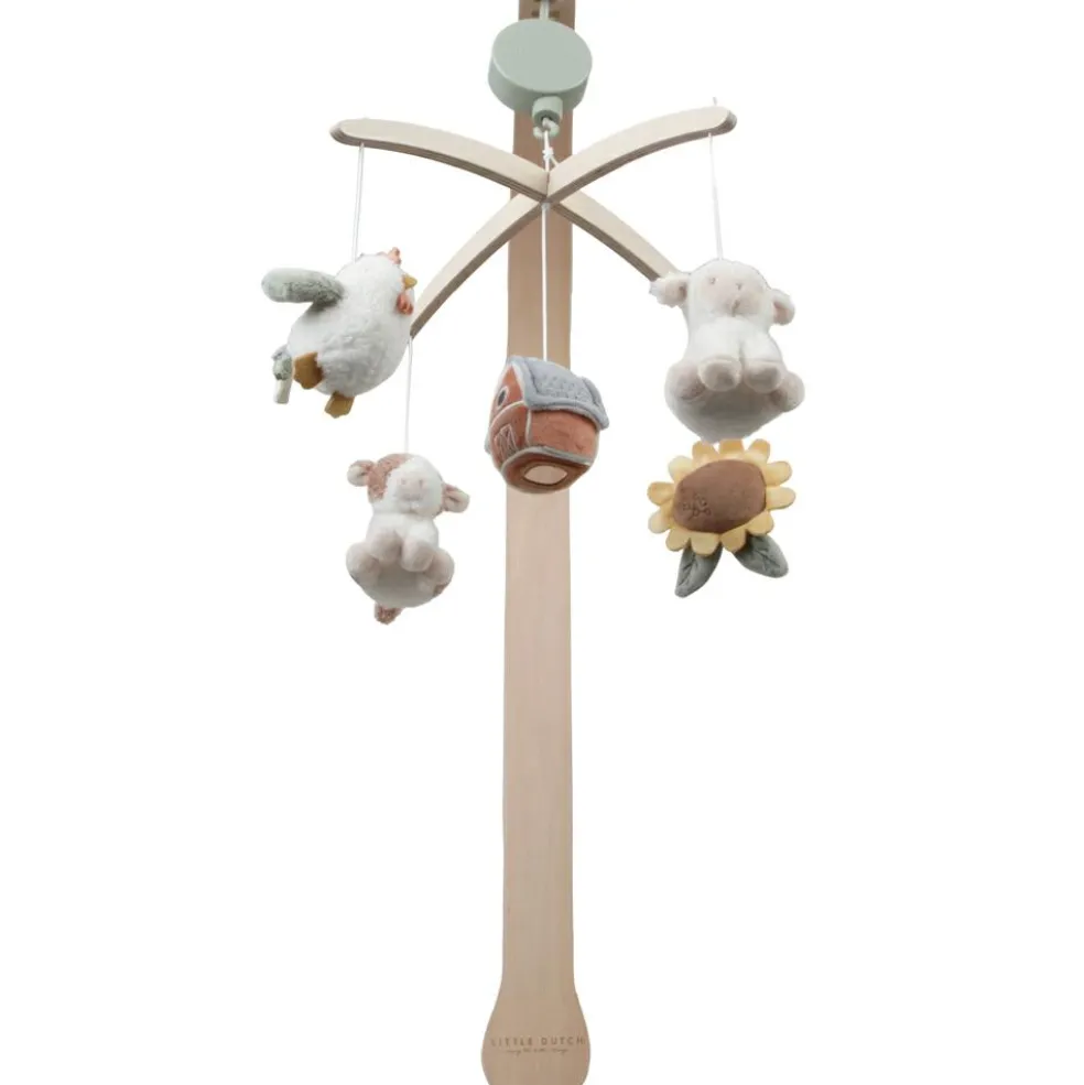 Mobile musical en bois Little Farm