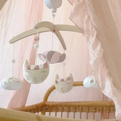 Mobile musical Rose et Lili