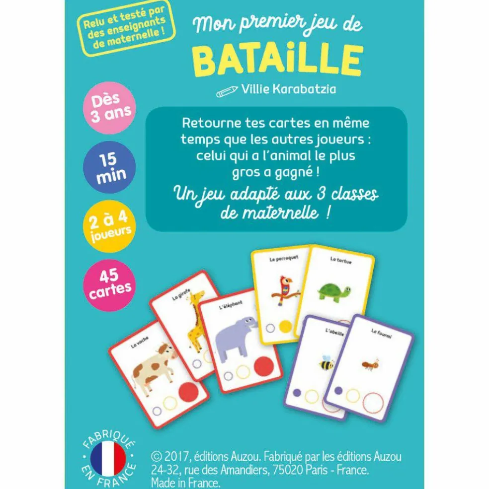 Mon 1er jeu de bataille animaux du monde