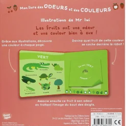 Mon livre des odeurs et des couleurs - les fruits