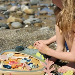Mon petit étang avec rochers en bois