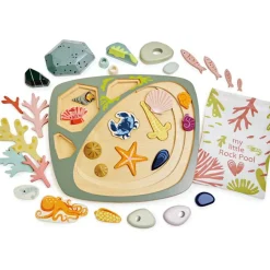 Mon petit étang avec rochers en bois