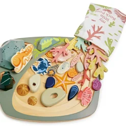 Mon petit étang avec rochers en bois