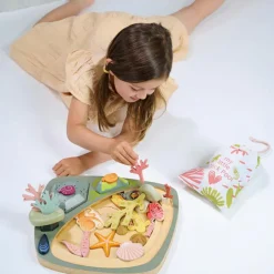 Mon petit étang avec rochers en bois