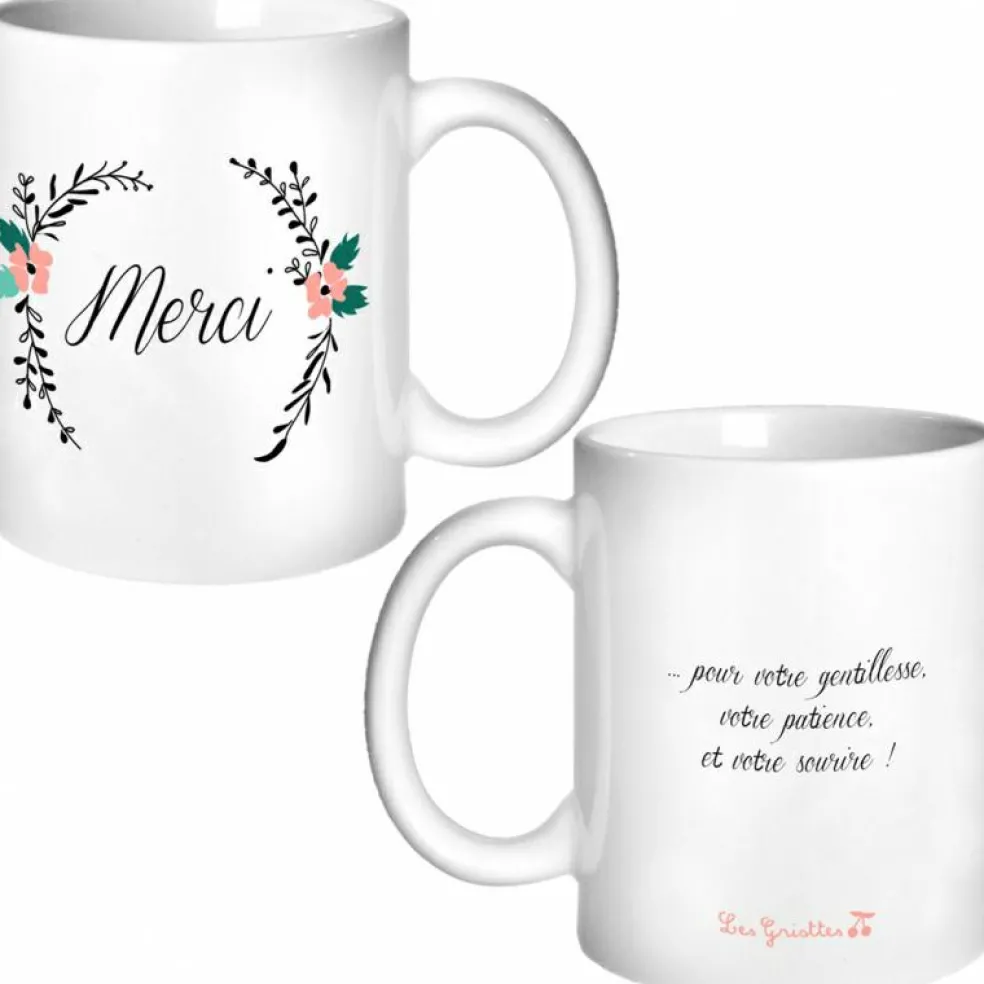 Mug Maîtresse Fleurs (personnalisable)