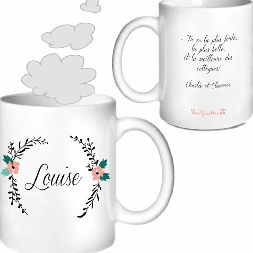 Mug personnalisable Fleurs